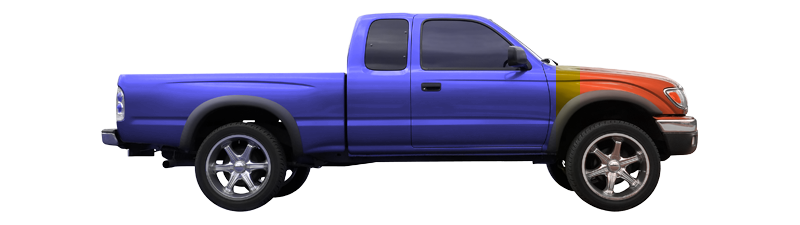 We are looking for an automatic, gas-powered Ford F-250 with 4×4, a crew cab, and a full-length bed (additional post-purchase outfitting is likely to be necessary). Projected Need: $25,000. $19,000 raised (blue), $20,000 to purchase (yellow), $5,000 to import and outfit (orange). Photography by User: MrX