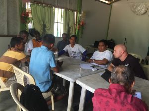 Meeting with Calamian Tagbanwa leaders